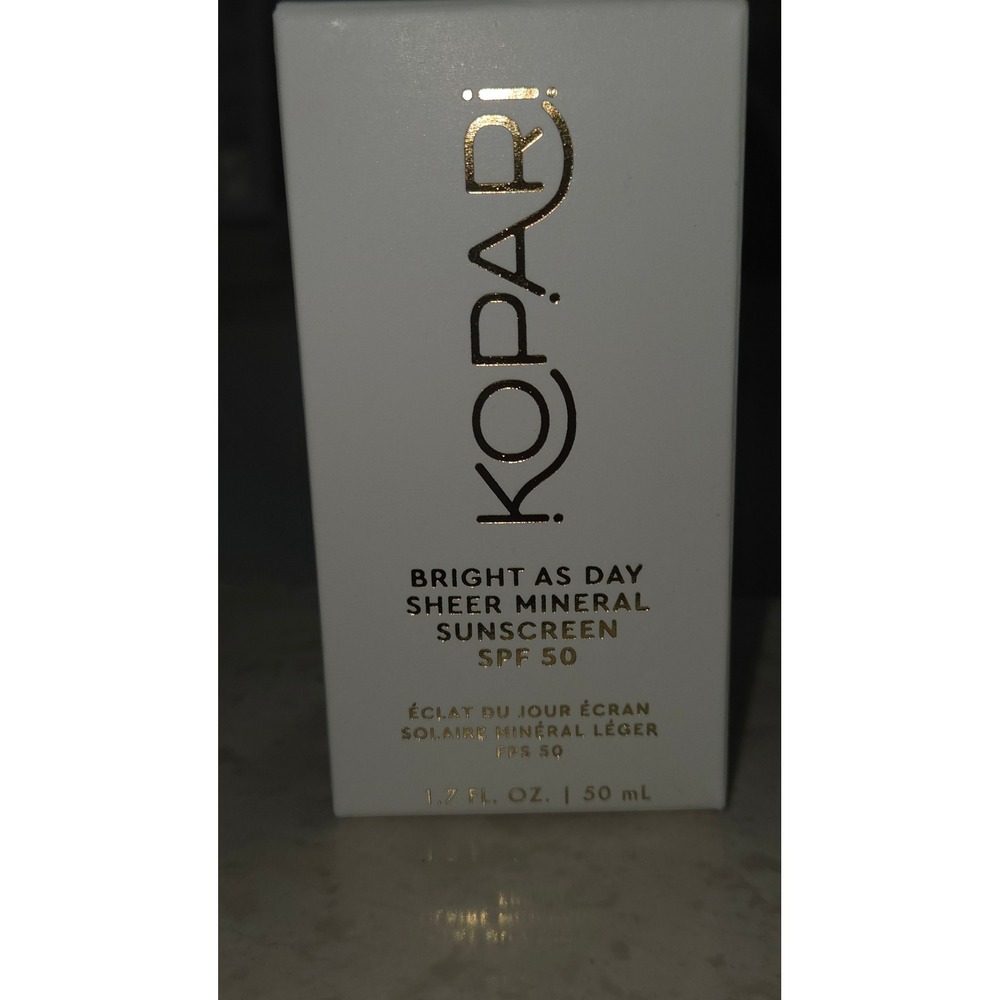 Kopari Bright As Day Sheer Mineral Sunscreen SPF 50 Vitamin C Niacinamide 1.7oz